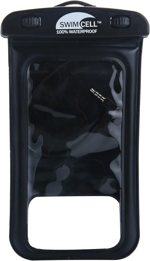 Waterproof Phone Holder Armband Case - for Swimming Running Walking with Headphone Jack. Fits All Standard Size Phones up to 15cm- iPhone, Samsung...