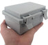 Waterproof Hinged Cover Outdoor Electrical Box - IP65 Waterproof ABS Plastic - 5.9" x 3.9" x 2.8" inch (1 Pc) | NPT Cable Glands - 1/2" (2 Pcs)...