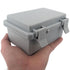 Hinged Waterproof Outdoor Electrical Box with Latches - IP65 Waterproof ABS Plastic - 5.9" x 3.9" x 2.8" inch (2 Pc) | NPT Cable Glands - 1/2" (4 ...