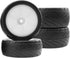 4Pack ShareGoo RC 85mm/3.34" Rubber Tires Front Rear Tyres 12mm Hex Wheel Compatible with Redcat HPI HSP Kyosho 1/10 RC Off-Road Car Buggy (White)...
