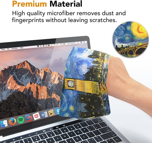 SenseAGE x Ekax 3-in-1 Mouse Pad, Multi-Functional Microfiber Mouse Pad for Laptop, Portable & Washable Keyboard Mat, Monitor Protection, Monitor ...