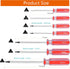 Triangle Screwdrivers Set 7 Sizes 1.4mm 1.8mm 2.0mm 2.3mm 2.7mm 3.0mm 4.2mm, SKZIRI 7in1 Triangle Screwdriver Tool Kit for Fixing Electronic Toys ...