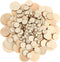 450 Pieces Unfinished Wood Slices Round Wooden Disc Circles Wooden Circles for Crafts Wood Cutouts Christmas Ornaments for Craft and Decoration, 5...