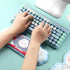 Mouse Pad with Wrist Rest Kawaii Rabbit Keyboard Wrist Rest, Ergonomic Mouse Pad with Wrist Support, Wrist Rest for Computer Keyboard Cute Desk Ac...