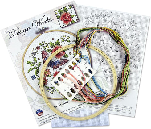 Design Works Crafts Janlynn Counted Cross Stitch Kit, Butterfly...