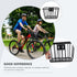Toddmomy Bicycle Iron Basket Detachable Bike Basket for Adult Bikes Bike Rack Cycling Child Riding Frame...
