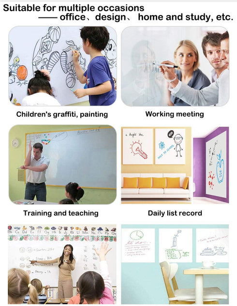 White Board Contact Paper Roll ?Environmentally Friendly PVC Whiteboard Sticker?Dry Erase Contact Paper?Large Size & Cuttable White Board for Kids...