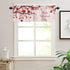 Valentines Day Valance Rod Pocket Valance Happy Valentine's Day Window Curtains Window Treatments 1 Panel Love Heart Tree Branch Short Curtains fo...