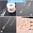 ANCIRS 16.4 Feet/5 Meters Paperclip Chain for DIY Jewelry Making with 70pcs Gold Jump Rings & 20pcs Lobster Clasps, Rhinestone Cable Chain Link fo...