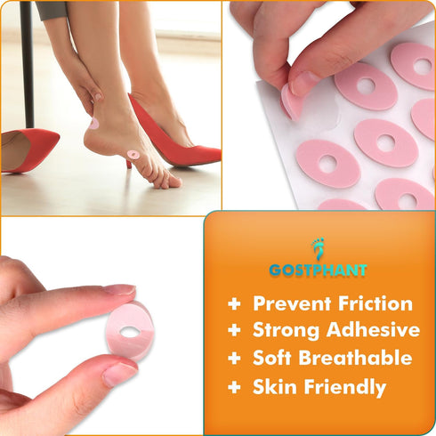 Corn Cushions, Self-Stick Callus Cushions, Corn Pads for Toes, Feet, Bottom of Foot, Heel | Protect Calluses and Reduce Friction - Oval Shape, 10 ...