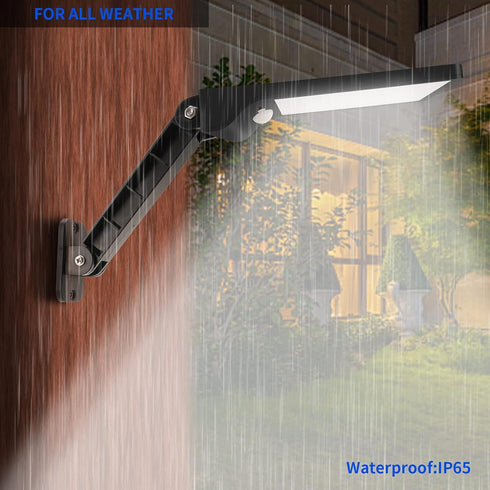 Aqonsie Solar Lights Outdoor with Remote, 56LED 180° Adjustable Angle Security Night Light Outside Motion Sensor Remote Control & 3 Lighting Modes...