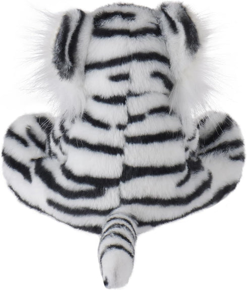 Apricot Lamb Toys Plush White Classic Tiger Stuffed Animal Soft Cuddly Perfect for Kids 8.0 Inches...