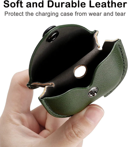 Genuine Leather Case Compatible with AirPods Pro Case 2nd/1st Gen (2023/2022/2019), VOMA Protective Cover for Apple AirPods Pro 2/Pro Wireless Cha...