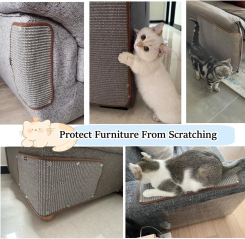 Cat Scratch Mat, Durable Sisal Rope Material, Protects Furniture, 30 x 20 cm/11.82 x 7.88 in...