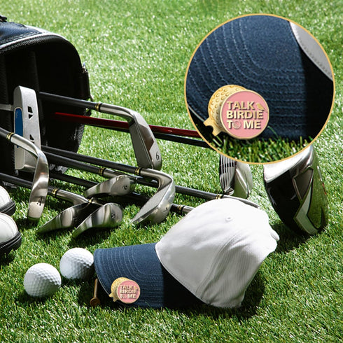 Talk Birdie to Me Golf Ball Marker with Magnetic Hat Clip, Funny Golf Gift for Men Woman...