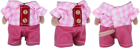 E-TING Family Set, Sweet Mother-Daughter Cool Father-Son Family Dress Up Set for 3-Inch and 2.25-inch Figure Town Series...