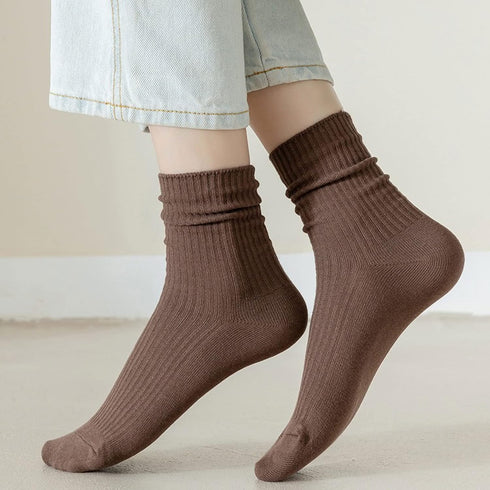 6 Pairs Japanese Aesthetic Cute Athletic Soft Socks for Women & Girls, Ankle Crew Stretch Neutral Socks...