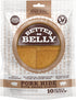 Better Belly Pork Hide Chips with Smoke Flavor, 10 Ounce, Digestible Pork Hide for Dogs (P-94450)...