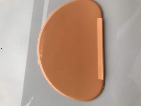 Lxnoap Food Grade Contoured Profile 6.4 x 4 inch, TPE Multipurpose Kitchen Scraper Spatula to Mix Scrape Shape Dough Pastry, Clean Bowl with No Re...