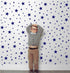 174pcs Mixed Size Star Wall Stickers Home Decor Bedroom Removable Nursery Wall Decals Kids DIY Art Decal Gold White Black Star Wall Sticker JW343 ...