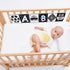 Black and White High Contrast Baby Cloth Book Toys,Baby Soft Books Age 0-6 Months,Baby Book for Brain Development in Newborns Aged 6-12 Months,Mon...
