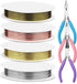 Anezus 7 Pcs Jewelry Pliers and Jewelry Beading Wire Tools Set includes Needle Nose Pliers, Round Nose Pliers, Wire Cutters and Craft Wire for Jew...