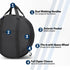 14 Inch Jumper Cable Bag,Tools Cable Bag, Cable Storage Organizer With Exterior Pocket For EV Charging Cables for Electric Vehicles,Extension Cabl...