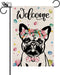 Easter Garden Flag Easter Egg French Bulldog Dog Double Sided Flags for Outside Welcome Holiday Flowers Outdoor Lawn Yard Decorations 12.5x18 Inch...