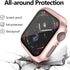 12 Pcs Jomitvp Hard PC Case Compatible for Apple Watch Series SE (2022) 6/5/4/SE 40mm with Tempered Glass Screen Protector, All Around Protector B...