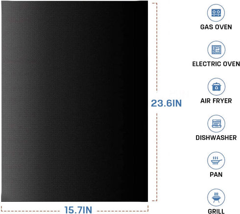 Heavy Duty Oven Liner? Teflon Liner BBQ Grill Mats for Toaster Ovens, Dishwasher Safe, Best Oven Mat for Bottom of Oven(1Pack,40 * 60cm)...