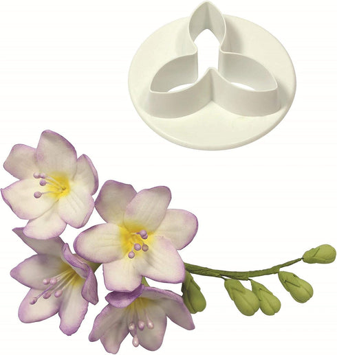 PME Freesia Cutter For Cake Decorating & Sugar Flowers, Standard, White...
