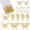 Assorted Style Open Back Bezel Charms Metal Hollow Frame Pendants Pressed Flower Charms for DIY UV Resin Jewelry Making...