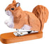 Yoption Wooden Animal Stapler, Squirrel Desktop Stitcher Handmade Wood Carving Statue Sculpture for Children School Office Stationery, includes 10...