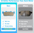 Brake Pads Ceramic Organic for KYMCO STREET People GT 300i 2011-15, XCiting 250 2005-11, My Road 700 i 2011-15...