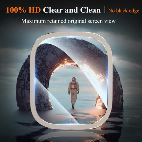 YMHML for Apple Watch Ultra 2 Screen Protector Case 49mm, 2023 Titanium Alloy Frame with Tempered Glass, Waterproof Bubble-Free HD Clear Full Prot...