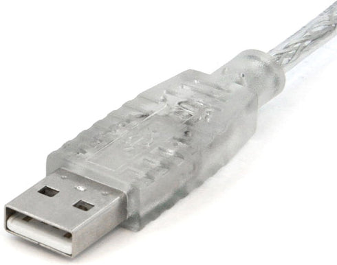 StarTech.com Clear A to B USB 2.0 Cable - USB Cable - 4 pin USB Type A (M) - 4 pin USB Type B (M) - 3 ft - Transparent (USBFAB3T)...