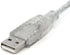 StarTech.com Clear A to B USB 2.0 Cable - USB Cable - 4 pin USB Type A (M) - 4 pin USB Type B (M) - 3 ft - Transparent (USBFAB3T)...