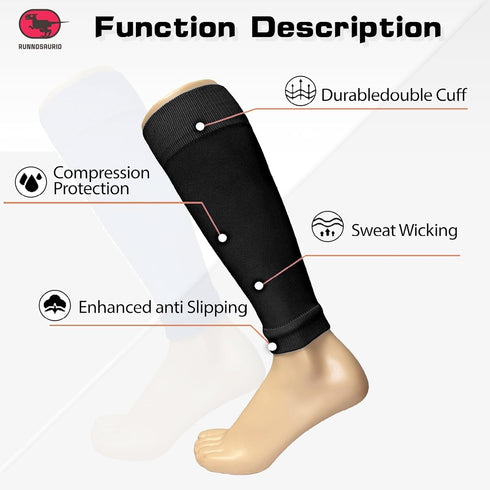 3 PACK Light Compression Calf Leg Sleeves knee sleeves for men and women for Running Soccer Cycling...