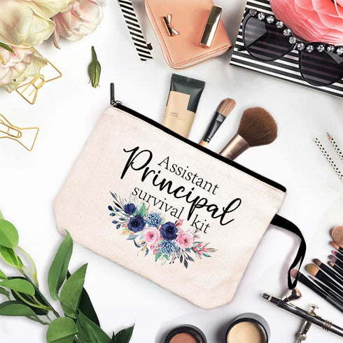Assistant Principal Survival Kit Cosmetic Bag?Assistant Principal Gift ?Thank you Assistant Principal Gift?Assistant Principal Retirement Gift? Gr...