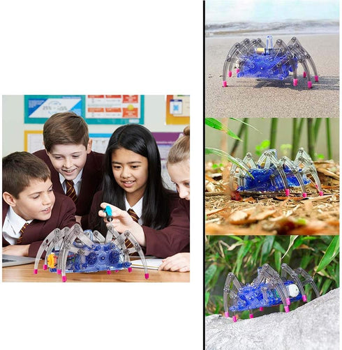 DIY Spider Robot Building Kits Assemble Scientific Robot Toy Science Explorer Toys Gift for Kids...