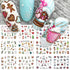 SINSEN Christmas Nail Art Stickers, Winter Nail Decals Water Transfer Xmas Nail Art Supplies Colorful Gingerbread Man Wreath Bell Merry Christmas ...