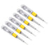 PATIKIL Voltage Tester AC 150-500V Contact Electrical Detector Slotted Screwdriver Tester Pen with Neon Tube, Clear Pack of 6...
