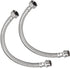 Faucet Supply Line Connector (400mm/16") 2Pcs, 304 Stainless Steel G1/2 Female to G1/2 Male Water Supply Hose Connector - for Kitchen Bathroom...