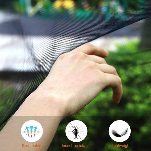 Hammock Net Camping Mosquito Net, No See Ums & Repels Insect, Polyester Netting for 360 Degree Protection, Double Sided Zipper for Easy Access Fit...