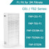 F1 H13 True HEPA Filter Replacement, Compatible with 3M Filtrete C01 T02 Air Purifier, 1 Pack...
