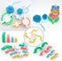 Pompom Maker Kits, Pom pom Knitting Loom Kit Fluff Ball Weaver Needle Craft DIY Knitting Crochet Craft Tool Kit, 6PS Pompom Maker+ 1PS Scissors (7...