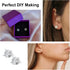 1650Pcs Earring Posts and Backs Jump Rings Kit Hypoallergenic Earring Studs Butterfly Earring Backs and Rubber Earring Backs Earrings DIY for Jewe...