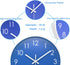 Wall Clock Battery Operated Indoor Non-Ticking Silent Quartz Quiet Sweep Movement Wall Clock for Office, Bathroom, Living Room Decorative 10 Inch ...