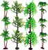12 Pieces 6 inch Model Trees Figurines with Base,for Crafts,Cake Decorating,Scenery Architecture Trees,Building Model,Scenery Landscape...