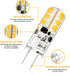 YUIIP G4 LED Bulb 2W, 12V JC G4 Bi Pin Bulb, 20W Halogen Bulb Replacement, Warm White 2700K G4 LED Light Bulbs for Under Cabinet Puck Light, Chand...